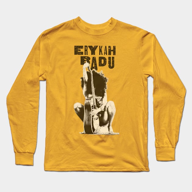 Erykah Badu | Vintage RNB Black White Long Sleeve T-Shirt by Wkenca Barada